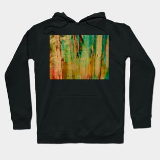 An abstract in pastel shades of soft green and beige. Hoodie